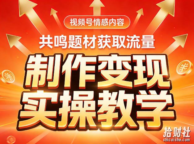 视频号情感内容,共鸣题材获取流量,制作变现实操教学