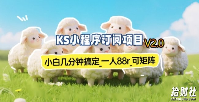 【新一期】小程序订阅_小白几分钟70-80r,可矩阵(已测到账)