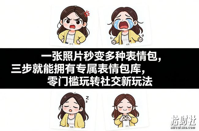 一张照片秒变多种表情包，三步就能拥有专属表情包库，零门槛玩转社交新玩法【文档】