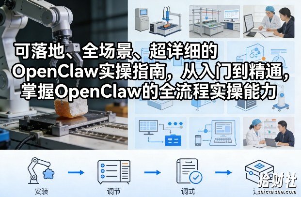 可落地、全场景、超详细的OpenClaw实操指南,从入门到精通,掌握OpenClaw的全流程实操能力