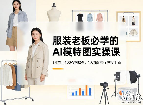 服装老板必学的AI模特图实操课,1年省下100W拍摄费,1天搞定整个季度上新