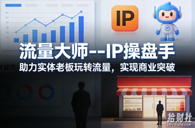 流量大师—IP操盘手,助力实体老板玩转流量,实现商业突破