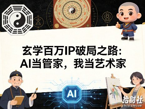 玄学百万IP破局之路：AI当管家，我当艺术家