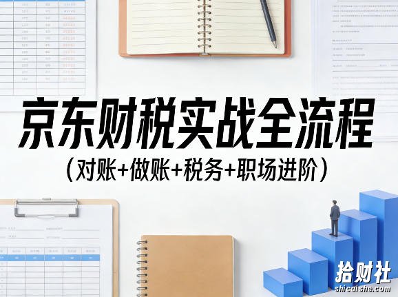 京东财税实战全流程(对账+做账+税务+职场进阶)