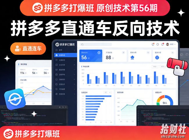《拼多多打爆班》原创技术第56期,拼多多直通车反向技术