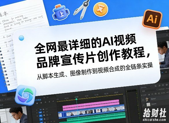 全网最详细的AI视频品牌宣传片创作教程，从脚本生成、图像制作到视频合成的全链条实操