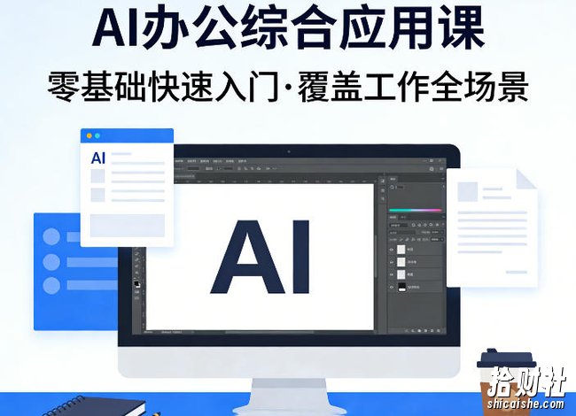 AI办公综合应用课，零基础快速入门，覆盖了工作中各种应用场景