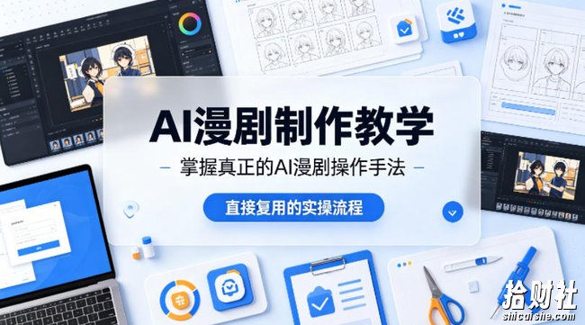 AI漫剧制作教学,带你掌握真正的AI漫剧操作手法,直接复用的实操流程