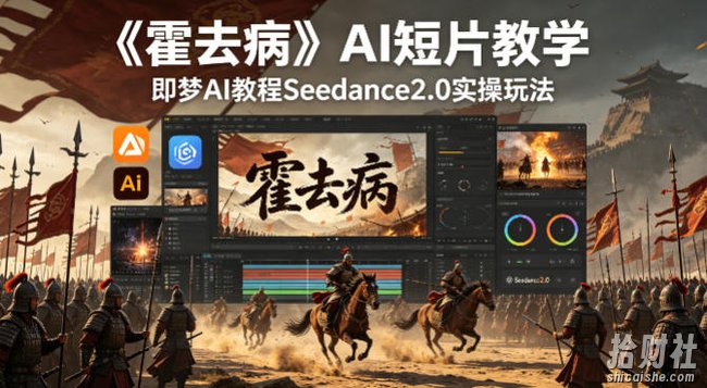 《霍去病》AI短片教学，即梦AI教程Seedance2.0实操玩法