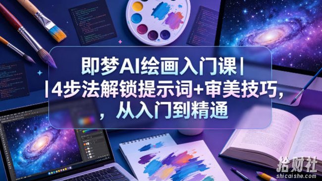 即梦AI绘画入门课|4步法解锁提示词+审美技巧,从入门到精通