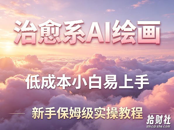 治愈系AI绘画提示词项目，低成本小白易上手，每天10分钟，新手保姆级实操教程