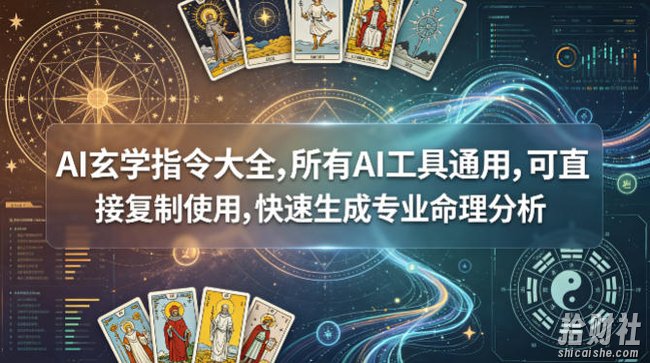 AI玄学指令大全,所有AI工具通用,可直接复制使用,快速生成专业命理分析