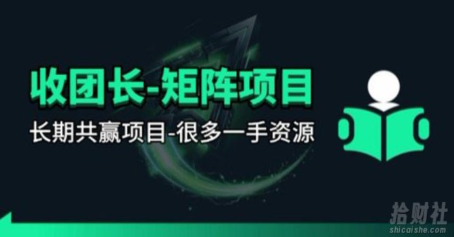 【团长合作】视频矩阵项目_招发手矩阵+剪辑师,共赢项目【揭秘】