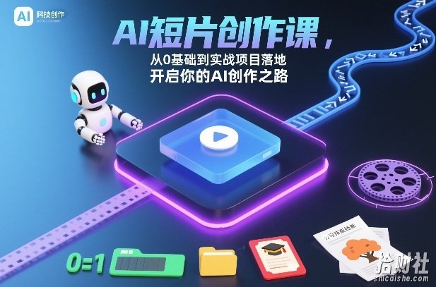 AI短片创作课,从0基础到实战项目落地,开启你的AI创作之路(更新0411)