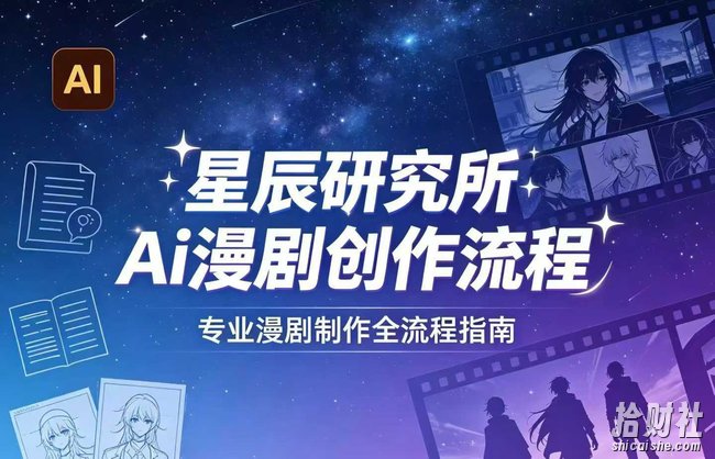 AI漫剧创作全流程指南|从工具到编剧,从流量到变现,小白也能学会的专业漫剧制作法