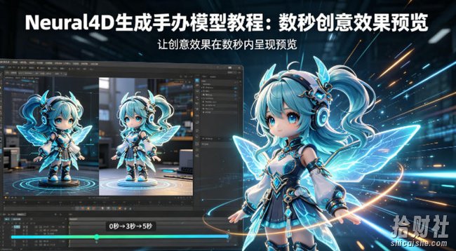 Neural4D生成手办模型教程，让创意效果在数秒内呈现预览