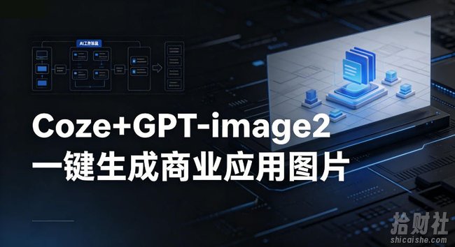 【Coze工作流搭建实操教程】coze+GPT-image2一键生成商业应用图片,全流程保姆级教学