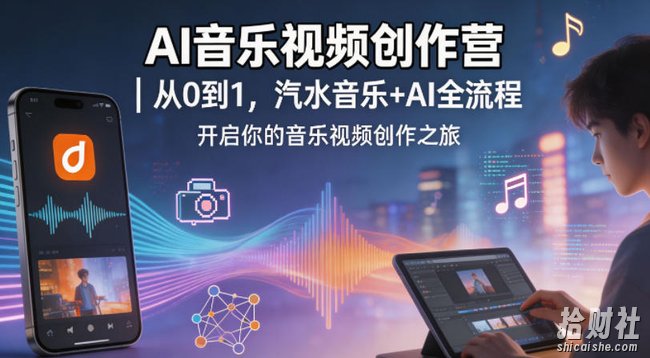 AI音乐视频创作营|从0到1,汽水音乐+AI全流程,开启你的音乐视频创作之旅