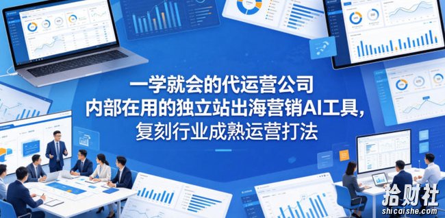 一学就会的代运营公司内部在用的独立站出海营销AI工具,复刻行业成熟运营打法