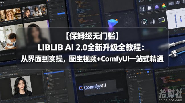 【保姆级无门槛】LIBLIB AI 2.0全新升级全教程:从界面到实操,图生视频+ComfyUI一站式精通
