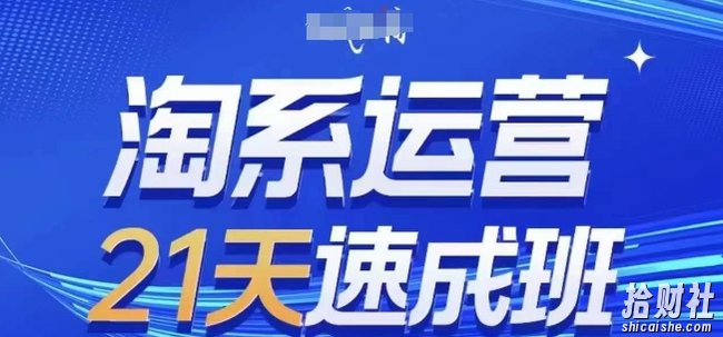 淘系运营21天速成班,0基础轻松搞定淘系运营,不做假把式,快速复制落地(更新26年4月)