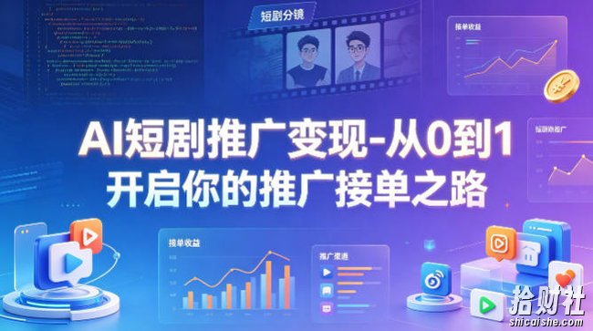 AI短剧推广变现-从0到1开启你的推广接单之路