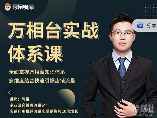 阿呆-万相台实战体系课,帮您全面掌握万相台知识体系