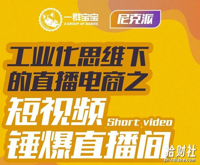 尼克派·工业化思维下的直播电商之短视频锤爆直播间，听话照做执行爆单