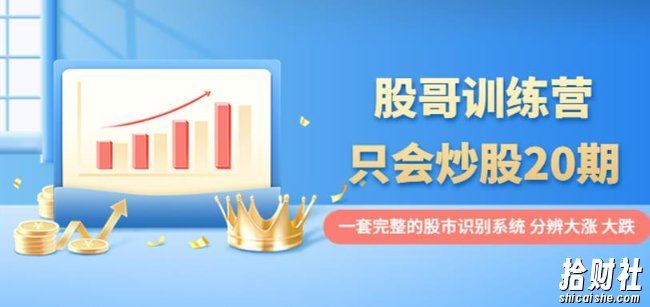 股哥训练营·只会炒股20期：一套完整的股市识别系统，分辨大涨、大跌！