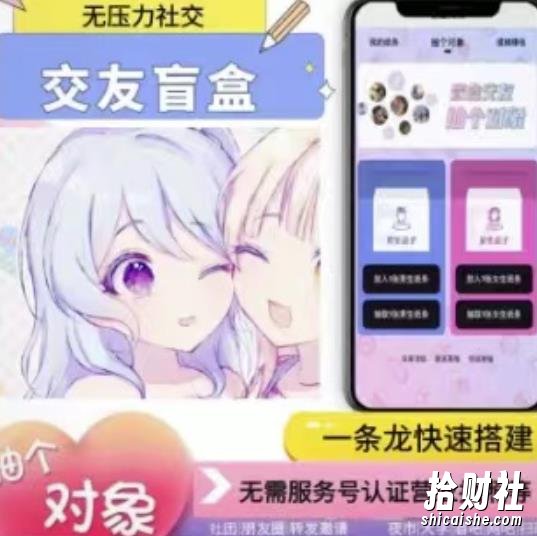 搭建交友盲盒网站，号称一天300—500＋【源码+教程】