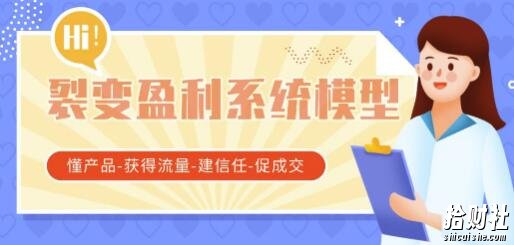 王六六裂变盈利系统课程02裂变盈利系统模型（懂产品-获得流量-建信任-促成交）