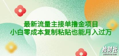 公众号最新流量主接单撸金项目，小白零成本复制粘贴也能月入过万