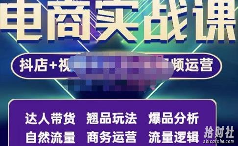 阿枫·抖店无货源+视频号小店+短视频实操课:达人带货+翘品玩法+爆品分析等