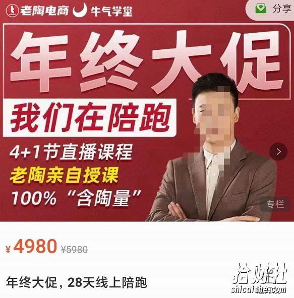 老陶电商·拼多多第12期年终大促,超级爆款玩法,活动玩法,付费工具玩法,诊断和方向
