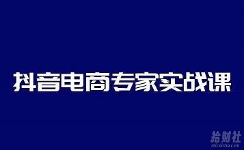 抖音电商专家实战课，你上你也行-人人能做的卖货达人