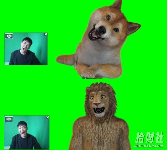 实时直播换L卡通形象出镜,卡通形象面部捕捉(软件+教程)