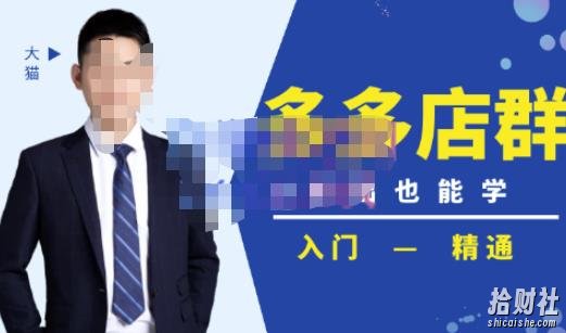 98K电商学院·拼多多店群培训课,0基础也能学,从入门到精通-价值2499元