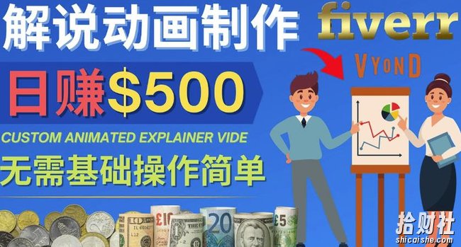 制作解说类动画视频(Animated Explainer)日赚500美元以上-0基础可操作