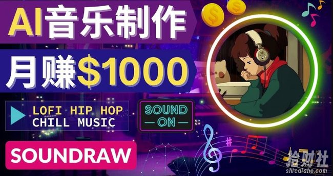 无需任何音乐基础:使用AI软件制作Lofi Hip Hop Chill Music月赚1000美元