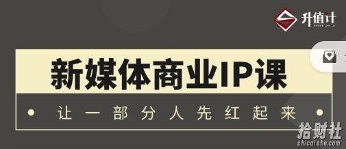 升值计新媒体商业IP3.0,全面揭秘新媒体写作套路及其背后的底层逻辑
