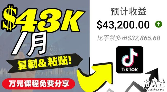 2022抖音国际版Tiktok賺米项目:每天上传一个视频就轻松月入$43200