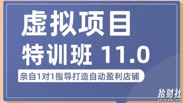 陆明明·虚拟项目特训班(10.0+11.0),0成本获取虚拟素材,0基础打造自动盈利店铺