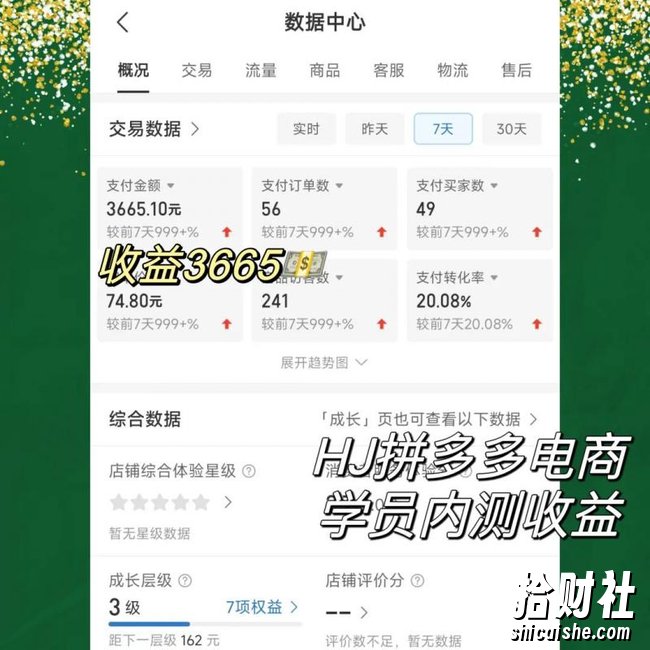 2023拼多多电商项目,稳定一天300~3000+,门槛低,出单快,一部手机即可完成