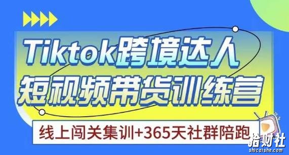 Tiktok海外精选联盟短视频带货百单训练营，带你快速成为Tiktok带货达人