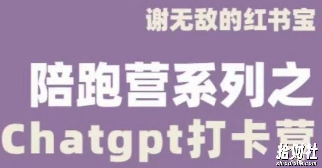 谢无敌ChatGPT打卡营,教你更好地使用ChatGPT来提高工作效率