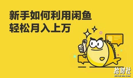 闲鱼卖货教程:新手没经验学闲鱼卖货,3周卖货收入2万(价值889)