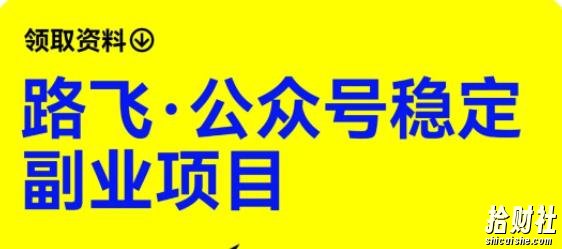 路飞·公众号稳定副业项目,你只要无脑去推广,粉丝和收入,自然就来了
