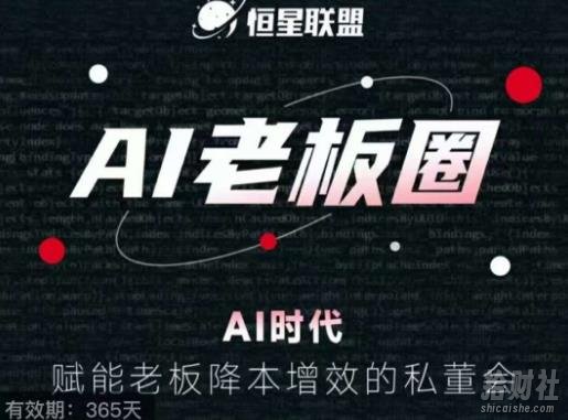 恒星联盟·AI老板圈，AI时代，赋能老板降本增效的私董会，帮你轻松掌握AI赋能