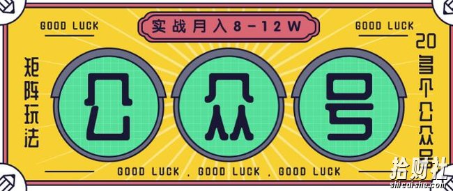 公众号矩阵实战1年多,20多个公众号,关注数70W左右,每个月收益大概在8-12W