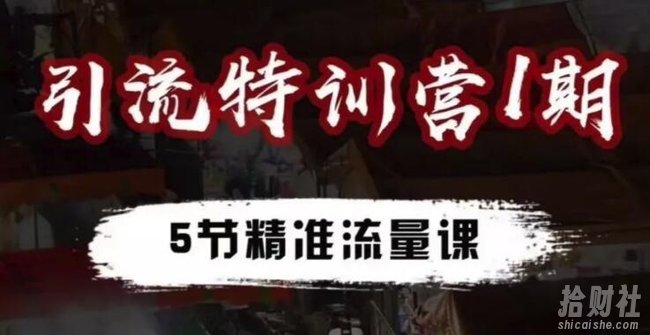 卓凡引流特训营1期:全网精准引流布局,免费引流秘籍,让你流量倍增
